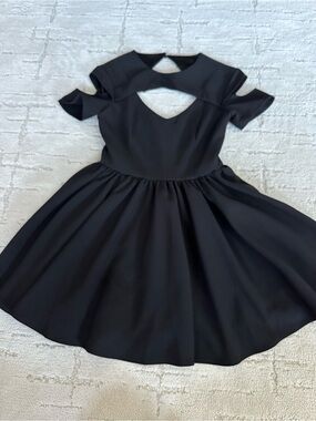 KEEPSAKE the Label Black Mini Cutout Skater Dress